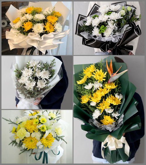 湖南株洲炎陵县沔渡镇白事花束代送